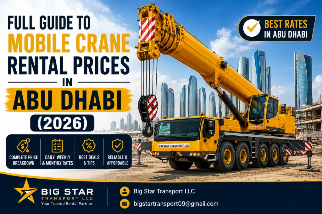 Full Guide to Mobile Crane Rental Prices in Abu Dhabi (2026)