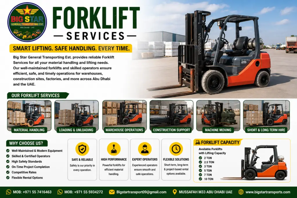 Forklift rental abu dhabi